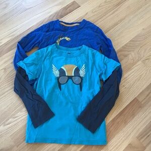 Lot of 2 Tea Collection Long Sleeve Tees, Sz 7